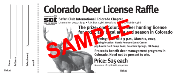 2025 Statewide Deer Tag Raffle